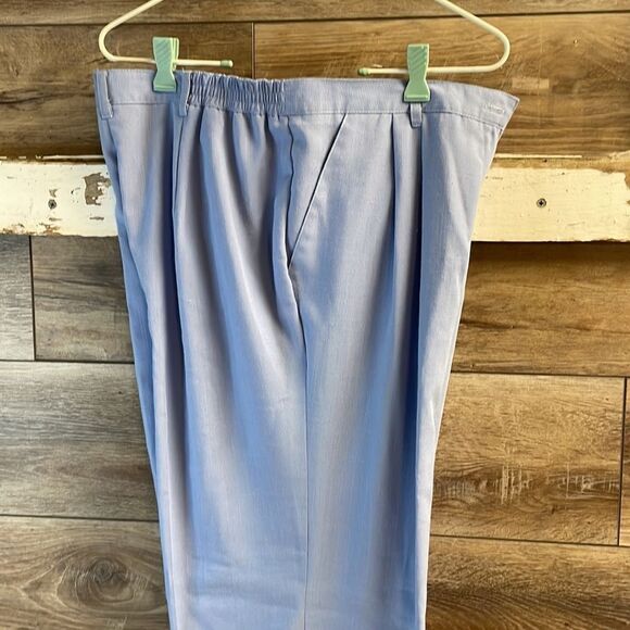 SAG HARBOR Ladies Petite Polyester Rayon Blend Dress Pants Blue Size 16P - Picture 2 of 11